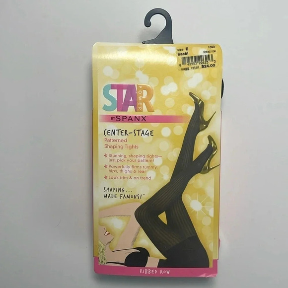 Star Power by Spanx NWT Center Stage High Waisted Shaping Tights Women's Size E - Picture 1 of 5